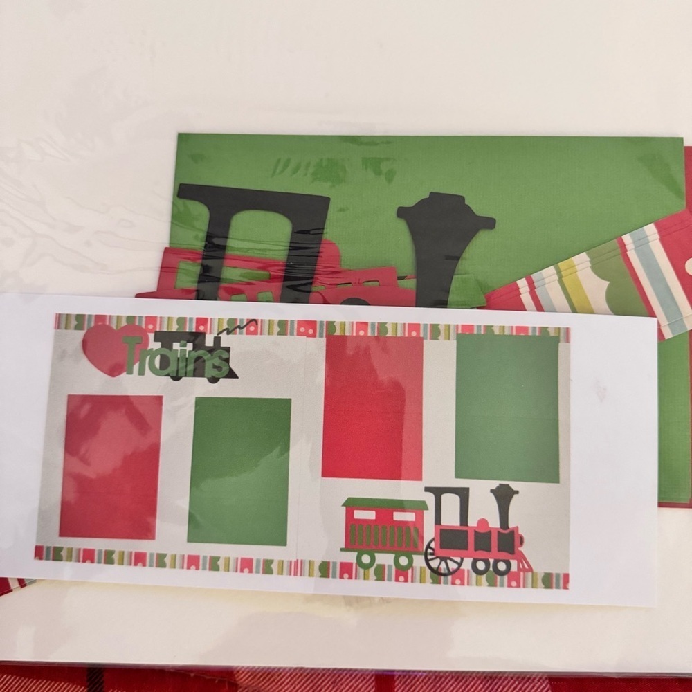 Kit A Licious Trains by: Lisa Papcsy scrapbook kit